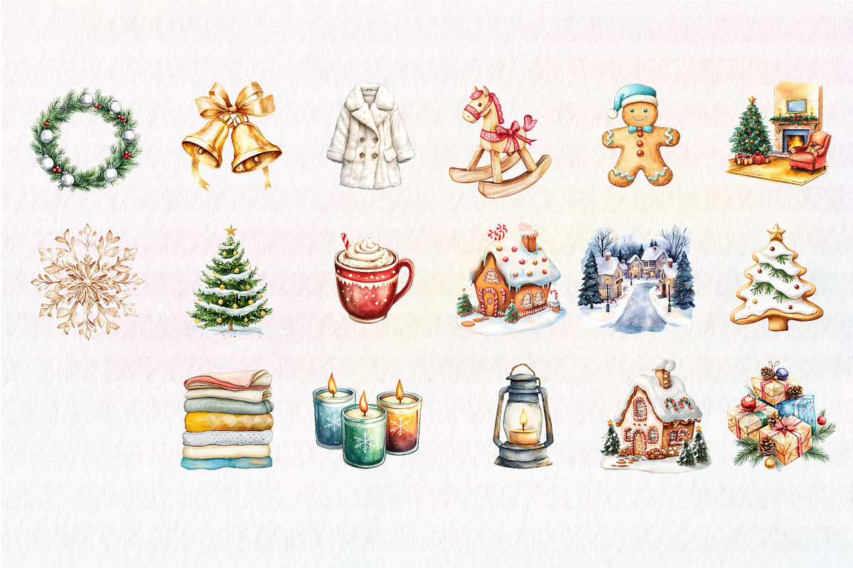 Winter Clip Art, an Illustration by CreationArt (Photo 4 of 4)