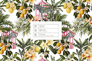 Costa Flores Tropical Lemon Pattern, a Pattern Graphic by Pink Linen (Thumbnail 3 of 10)