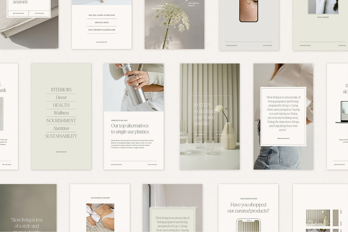 100+ Minimal Instagram Templates, a Social Media Template by Willow & White Studio (Photo 3 of 11)