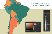 South America Vector Map, a Graphic by Ben Buysse (Thumbnail 3 of 4)