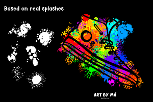 Splash Brushes Stamps For Procreate