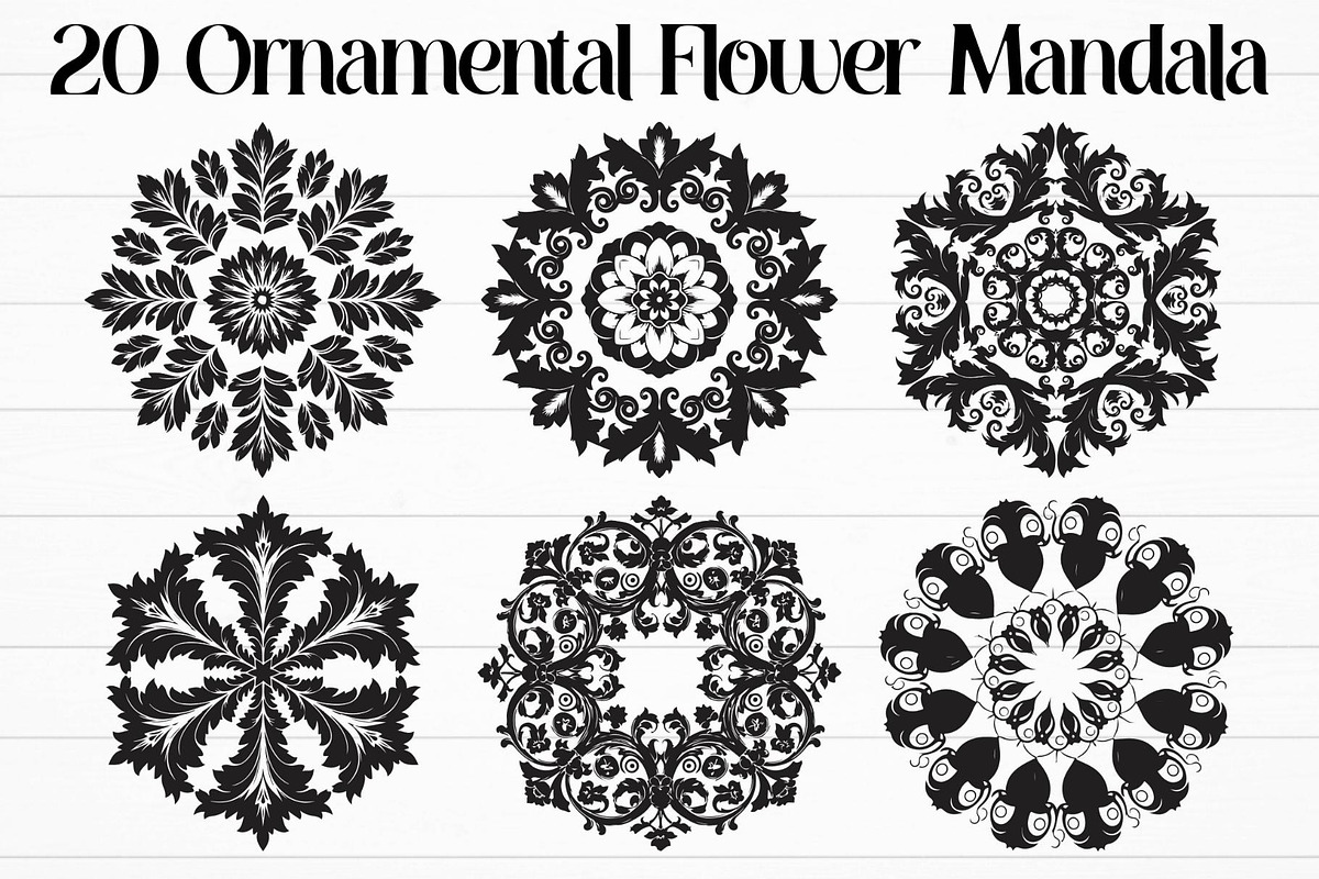 Ornamental Flower Mandala Bundle, an Object Graphic by Designer_Momina (Photo 1 of 18)