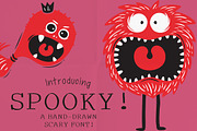 Spooky a Hand-Drawn Serif Font!, a Serif Font by Just Bia (Thumbnail 1 of 8)