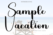 Sample Vacation, a Handwritten Font by FreshTypeINK (Thumbnail 1 of 8)