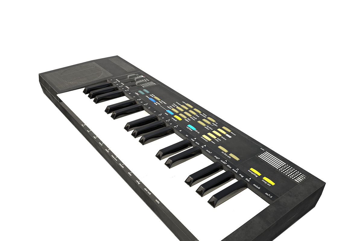 Synthesizer PBR Low Poly, an Object 3D Model by Daniel Mikulik (Photo 11 of 14)