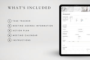 Digital Meeting Journal For Notion