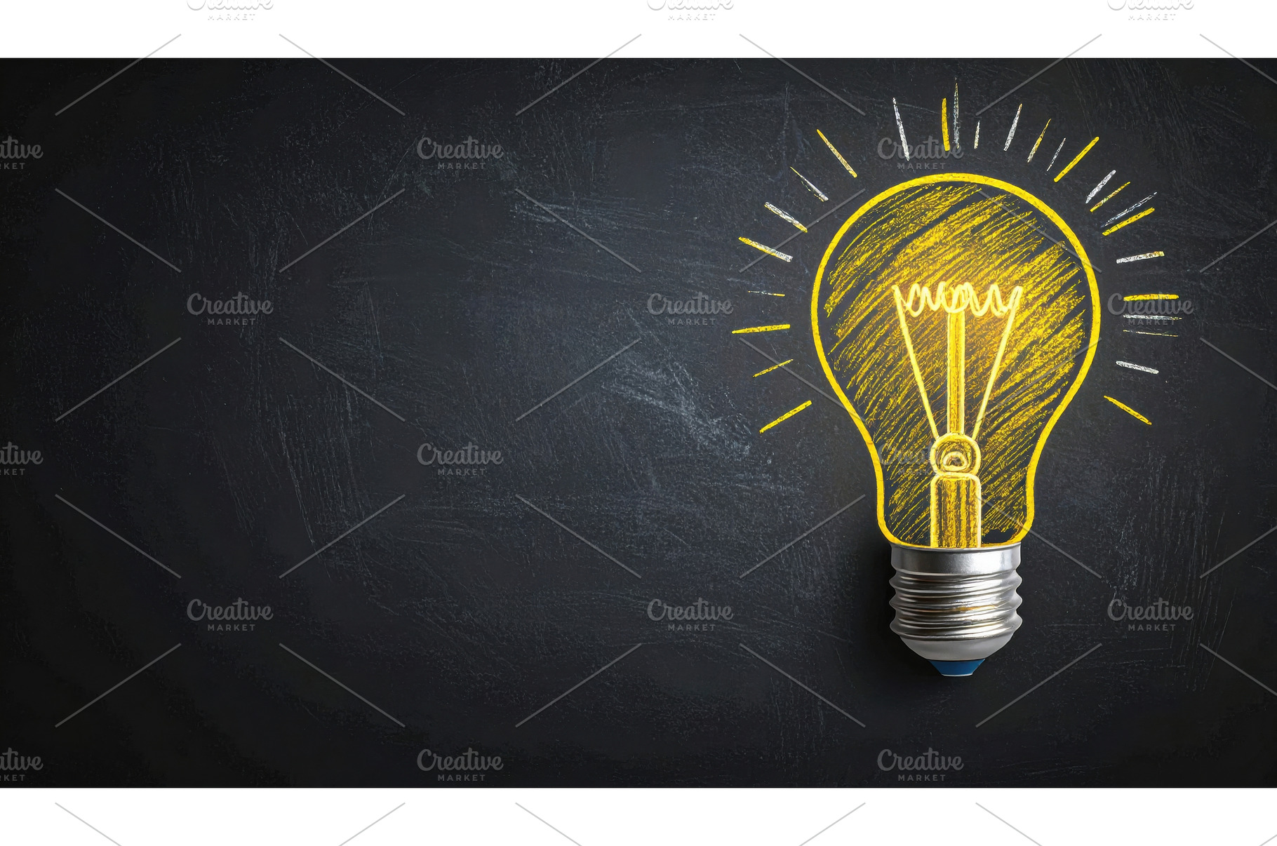 A sketched yellow lightbulb on a, a School & Education Photo by Igor Tichonow