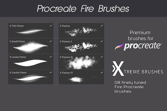Procreate Fire Brushes preview 8