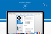 Resume Template for Word, CV Resume, a Resume Template by ResumeInventor (Thumbnail 5 of 6)