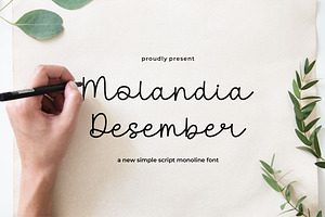 Molandia Desember || Script Font, a Script Font by Idea Studio