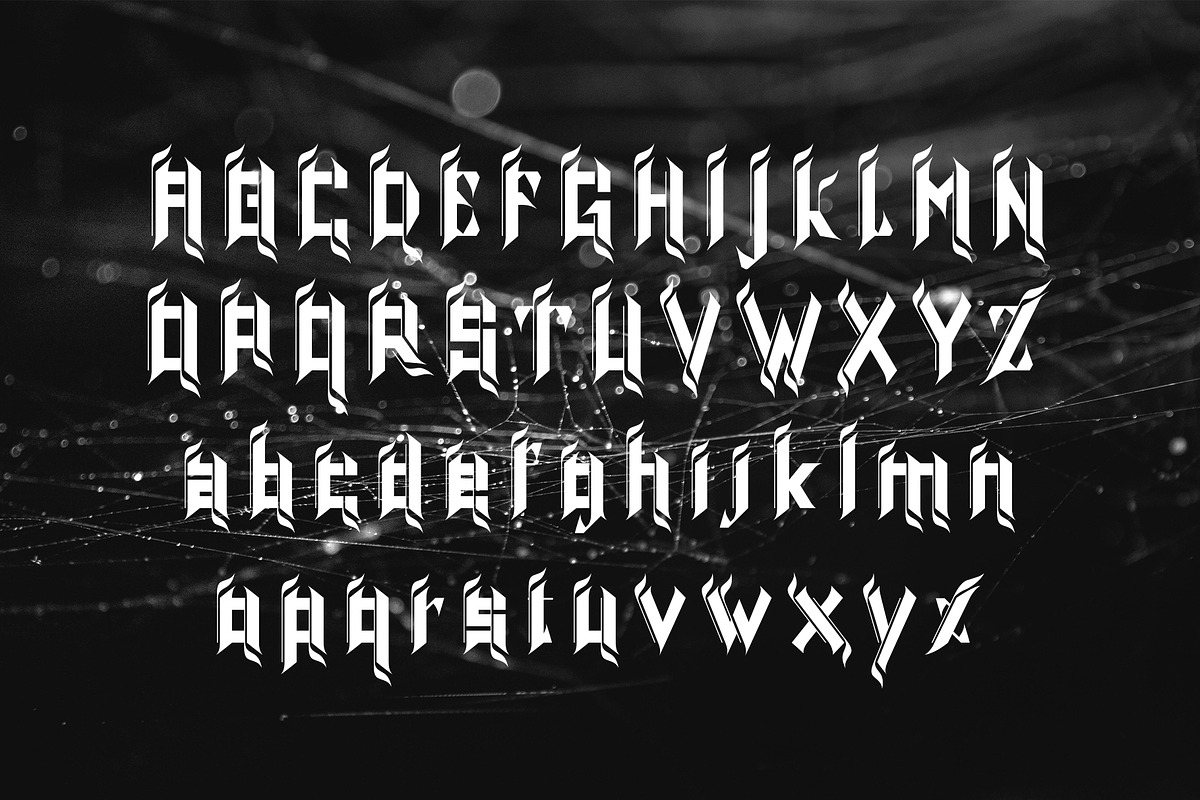MONICCS BLACKLETER TYPEFACE, a Blackletter Font by yaqublekker (Photo 7 of 7)
