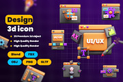 Design 3d Icon Pack, an Object 3D Model by Ui Stock (Thumbnail 1 of 6)