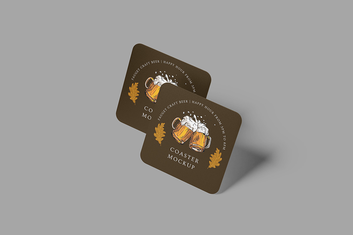 Coaster Mockup, a Product Mockup by Squashy Creative Studio (Photo 4 of 5)