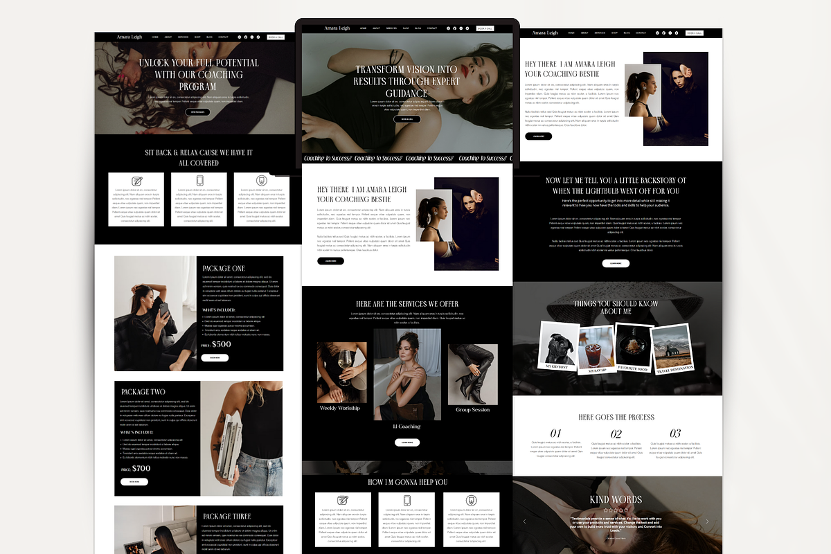 Coaching Wix Website Template preview 2