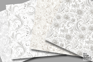 White Wedding Lace Flourish