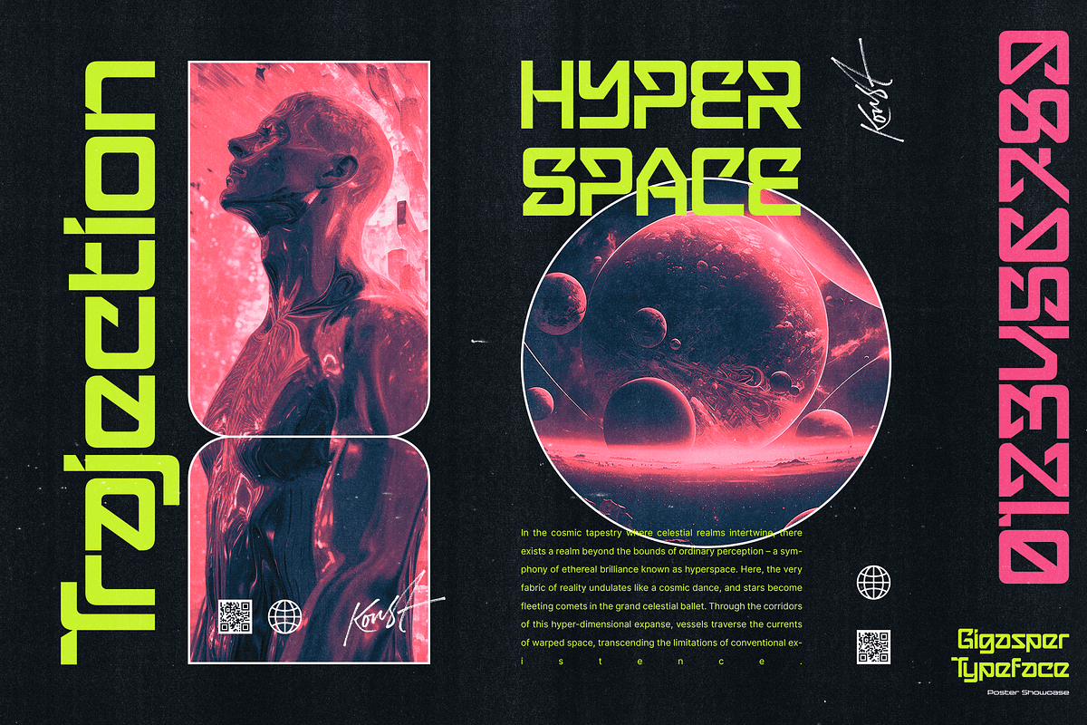 Gigasper - Futuristic Techno Fonts, a Sans Serif Font by Konstantine Studio (Photo 6 of 8)