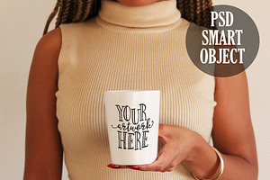 CHERRY NOIR Neutral Tones Mug Mockup
