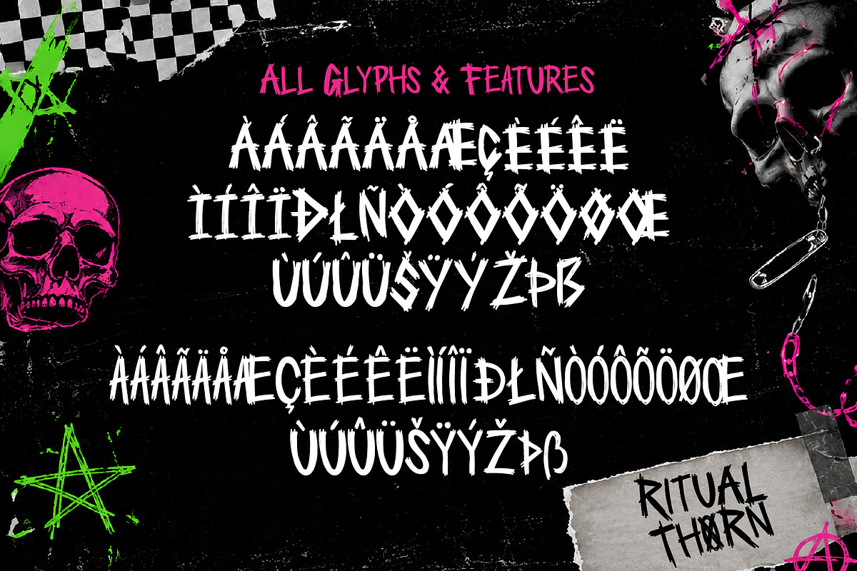 Ritual Thorn, a Handwritten Font by BBtypeStudios (Photo 11 of 11)