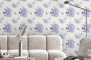 Toile Floral Seamless Patterns Set, a Pattern Graphic by ON_lineart_store (Thumbnail 6 of 10)