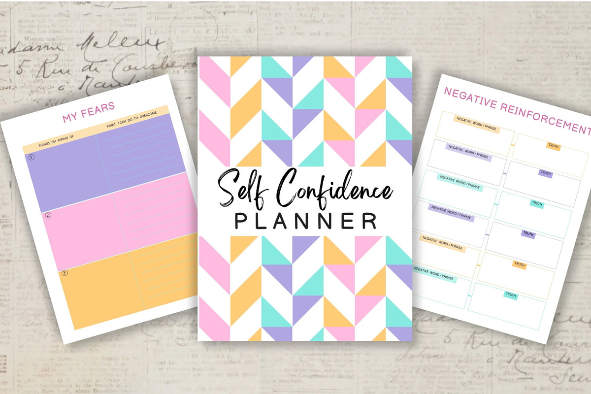 Printable Self Confidence Planner, a Stationery Template by Design House (Photo 3 of 9)