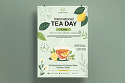 International Tea Day Flyer Template, a Flyer Template by MightyDesign (Thumbnail 1 of 8)
