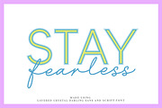 Crystal Darling Sans and Script Duo, a Script Font by theinkaffair (Thumbnail 8 of 13)