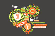 Christmas card with cute birds, a Decorative Illustration by elena_andreeva (Thumbnail 1 of 2)