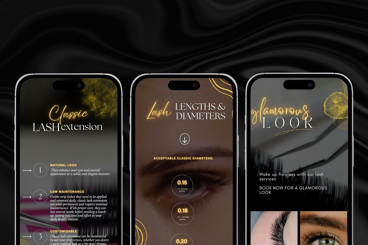 Lashes Instagram Video Reels, a Social Media Template by design4social (Photo 3 of 9)
