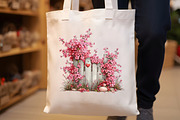 Whimsical Pink Spring Clipart Bundle, an Illustration by Designworld (Thumbnail 4 of 7)