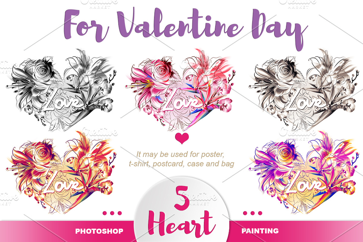 Hearts for Valentine's Day, a Decorative Illustration by Allween (Photo 2 of 5)