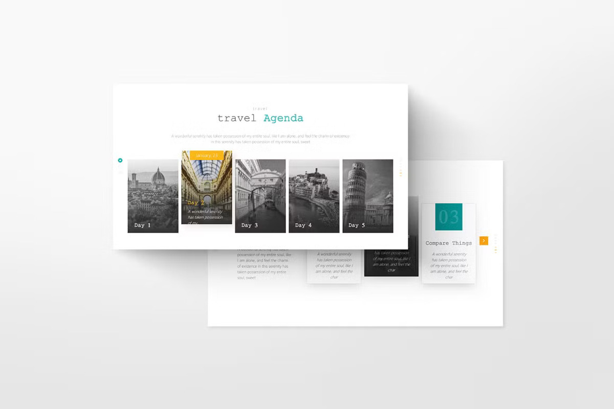 Travel Theme Powerpoint Template, a Presentation Template by GearShift (Photo 5 of 7)