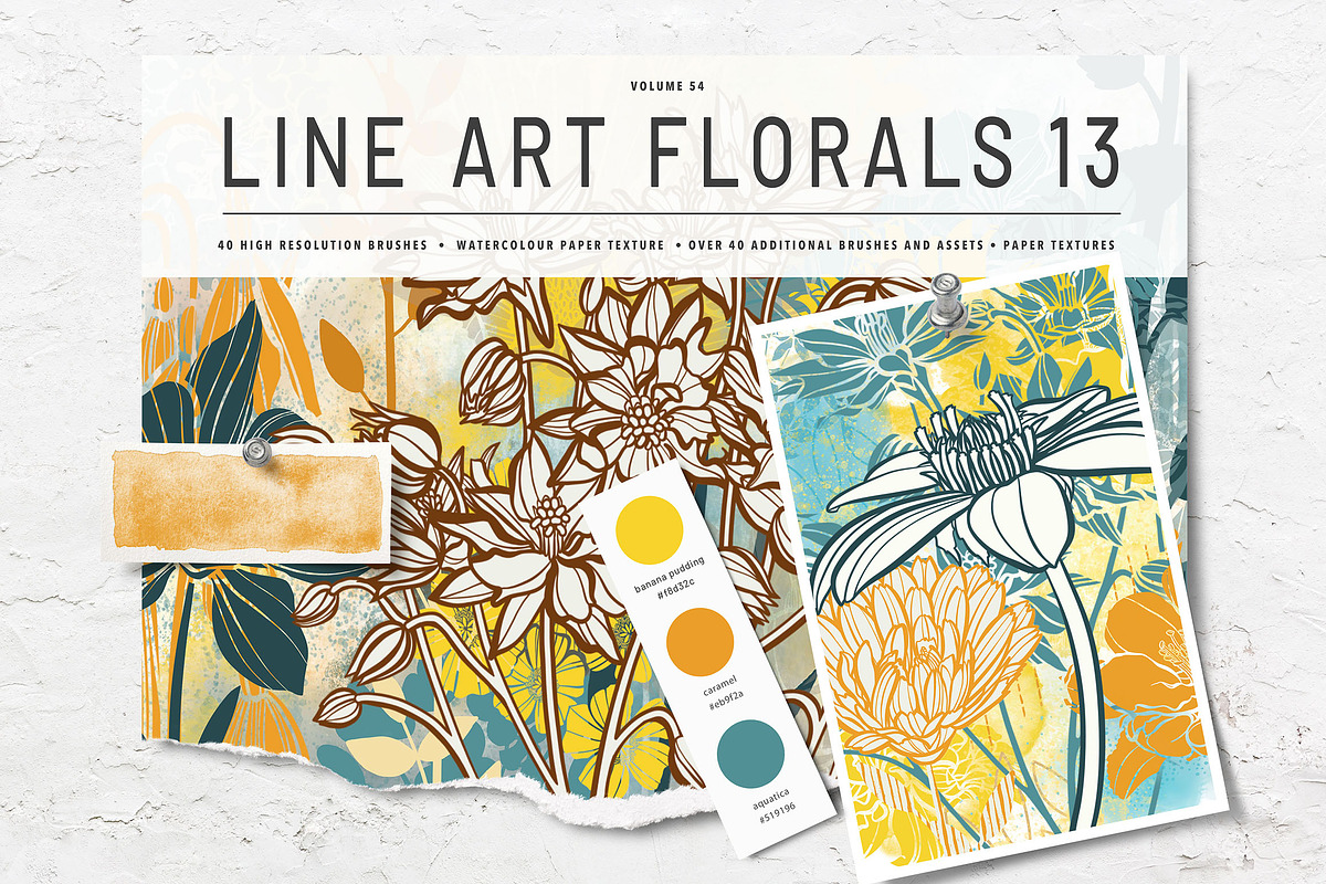 Floral Procreate Brushes 13, a Brushes & More by DeloresArt (Photo 1 of 14)