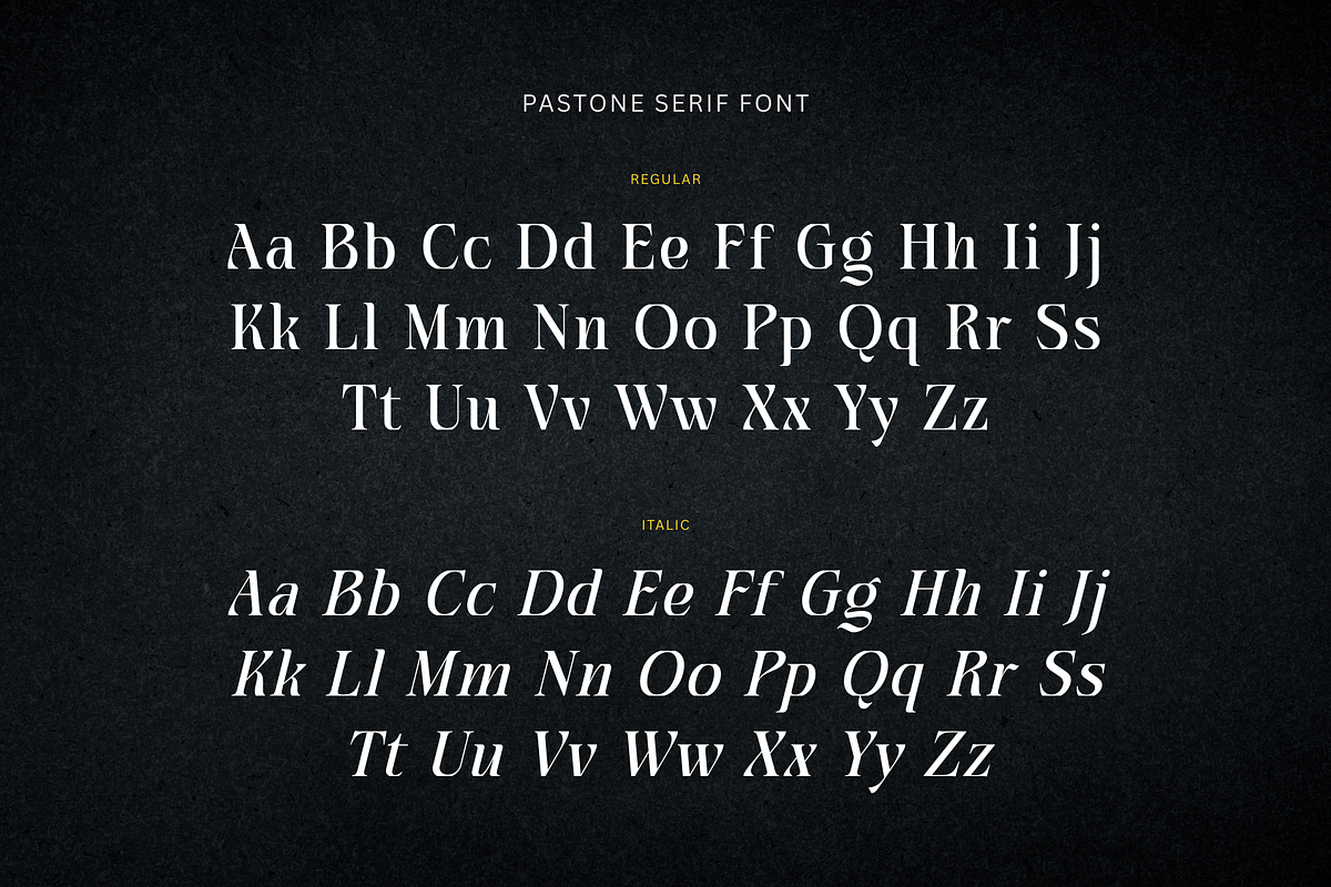 Pastone - Elegant Serif Font, a Serif Font by Creavibes Design (Photo 16 of 18)