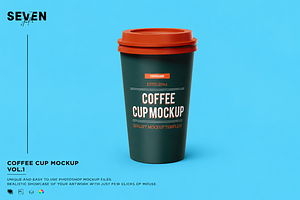Coffee Takeaway Cup Mockup, a Cups & Container Mockup by Se٧enStudio