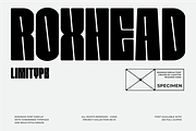 Roxhead - Condensed Font, a Sans Serif Font by limitype (Thumbnail 1 of 13)