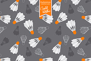 Shuttlecock Pattern & Clip Art, a Pattern Graphic by Preyer Design (Thumbnail 6 of 8)