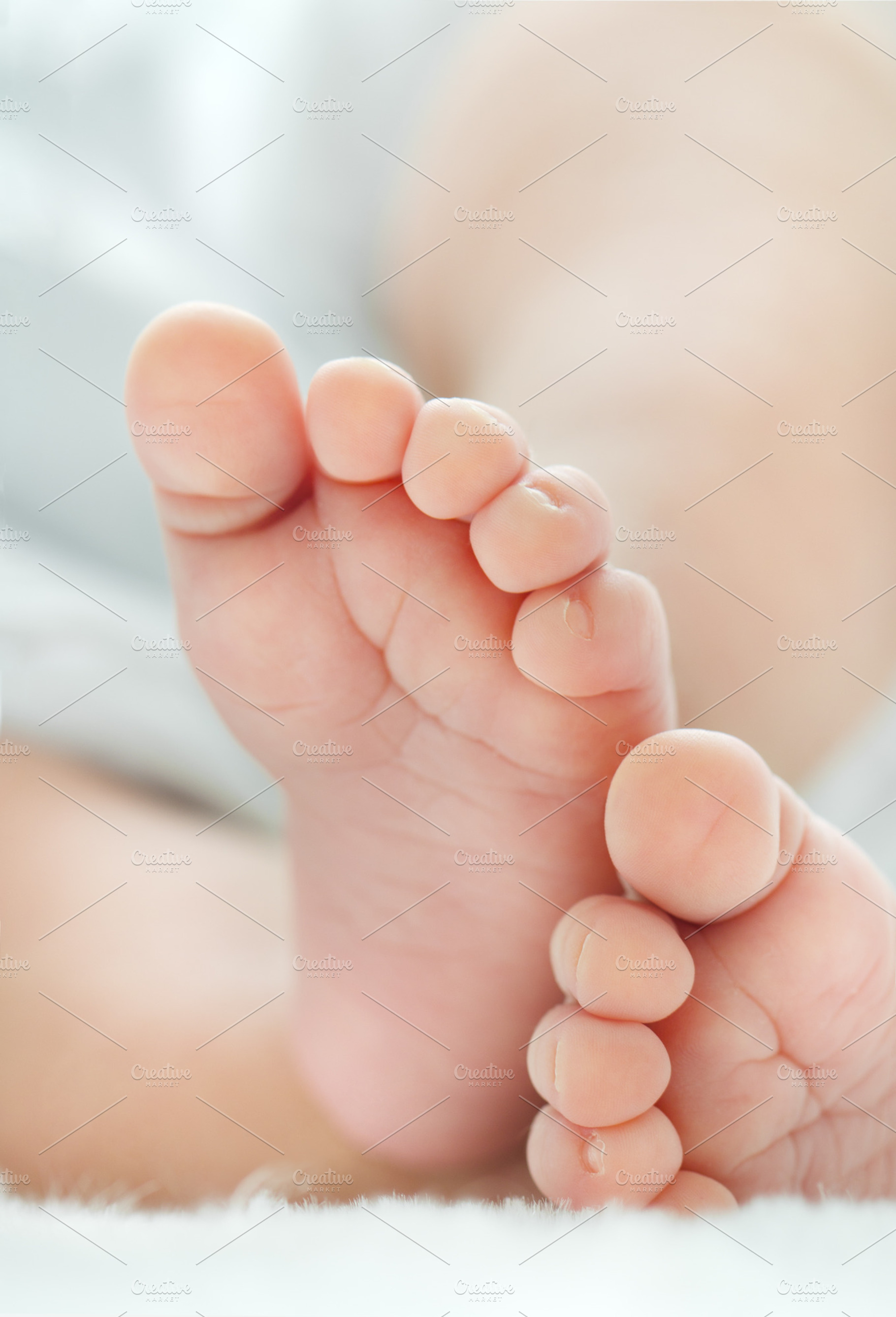Newborn baby's feet containing baby, foot, and human, a Person Photo by Lenka_X