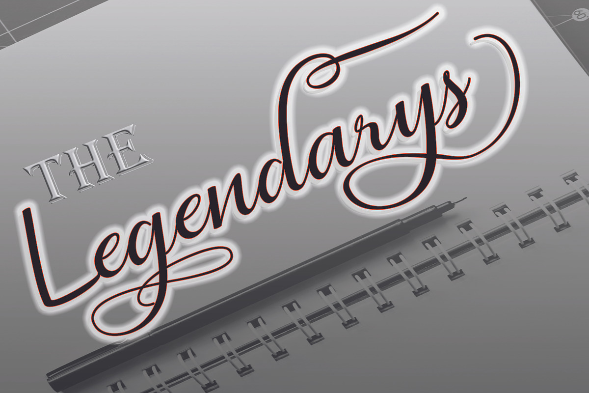 Seullanga Script Font preview 4
