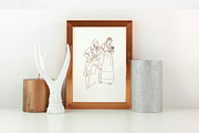 Jane Austen Inspired Line Art, a Person Illustration by Miriam Furniss Designs (Thumbnail 11 of 13)