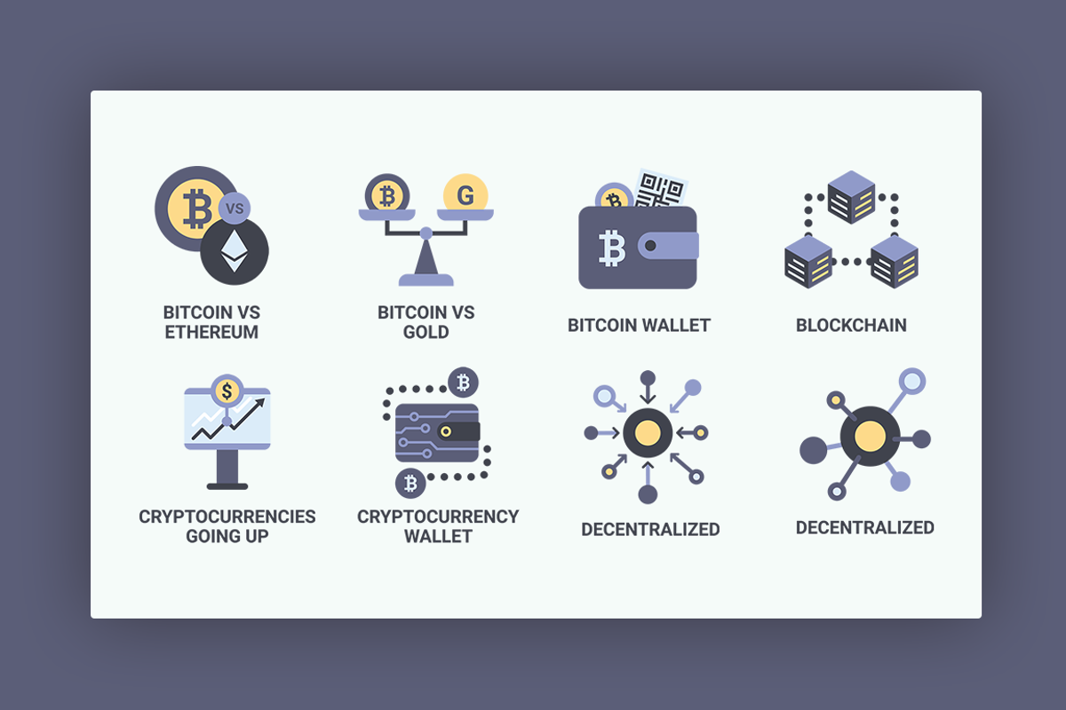 Bitcoin & Blockchain Icon Set, an Icon by Flat Icons (Photo 3 of 5)
