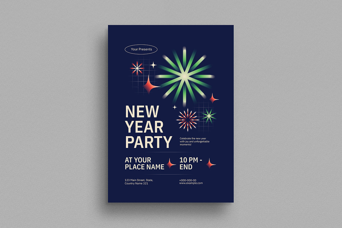Modern New Year Celebration Flyer, a Flyer Template by Guuver (Photo 1 of 3)