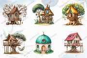Watercolor Treehouse Sublimation, a Graphic by designcity5 (Thumbnail 3 of 5)
