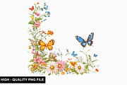 Spring Flower Border Clipart Bundle, an Illustration by crative8112 (Thumbnail 9 of 10)