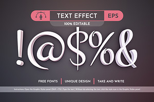 Ntle - Editable Text Effect