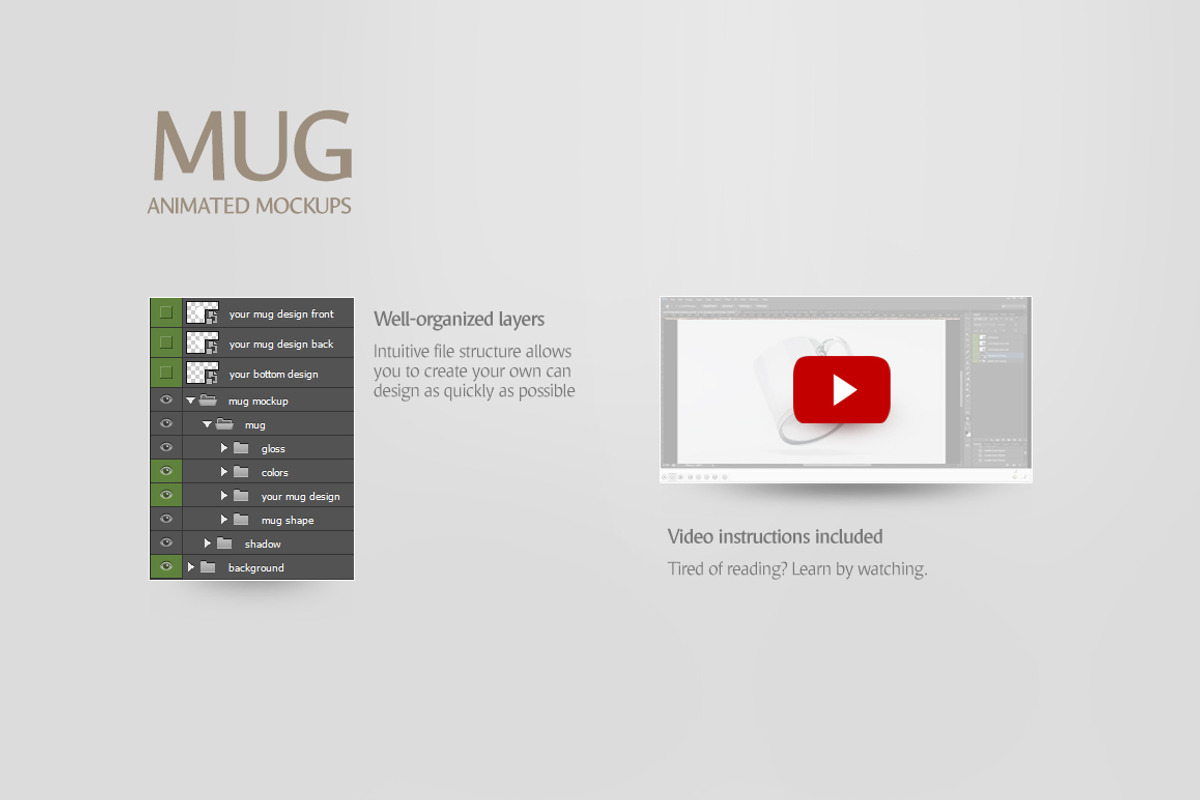 Glass Mug Animated Mockup, a Cups & Container Mockup by rebrandy (Photo 8 of 10)