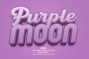 Purple 3D Editable Text Effect, a Layer Style Add-On by TrueVector (Thumbnail 1 of 2)