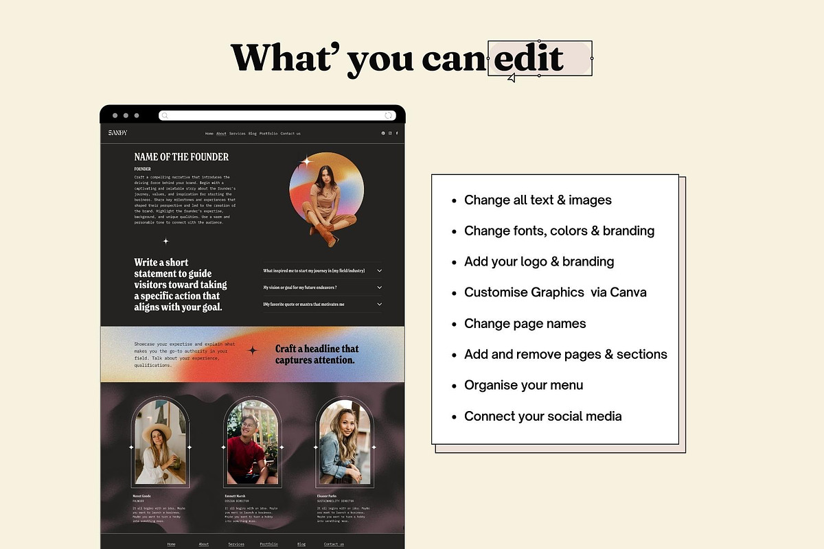 Squarespace Website template, a Squarespace Template by Ciel Lumiere (Photo 6 of 11)