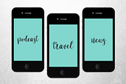 TEXT Theme Instagram Icons, a Social Media Template by Rachel Harper Designs (Thumbnail 4 of 8)