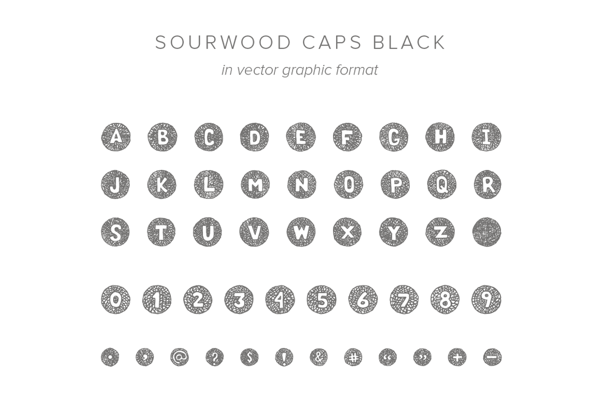 Sourwood: woodcut font family, a Font by Rachel Ortiz (Photo 11 of 11)