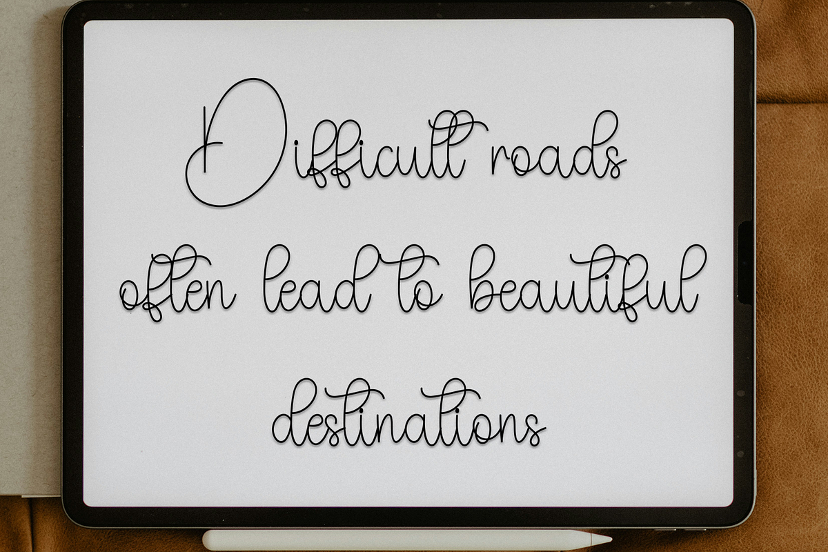 Book Handwriting, a Handwritten Font by InermediaSTUDIO (Photo 6 of 8)